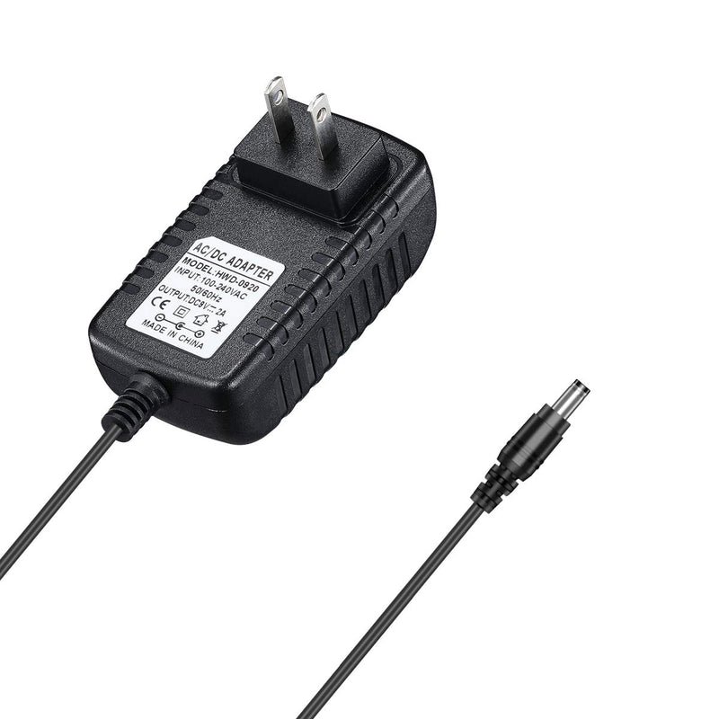 SUPON AC 100-240V to DC 9V 2A,5.5mm x 2.1mm Plug Switching Supply Power Adapter for Video LED Light,SUPON L122T,VILTROX L116T/L132T,DC-50/70 Monitor Security Camera CCTV Router Christmas Tree Printer