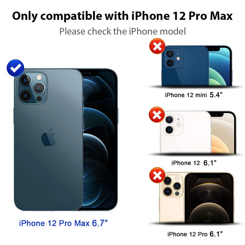 4 Pack HATOSHI 2 Pack Privacy Screen Protector + 2 Pack Camera Lens Protector Compatible with iPhone 12 Pro Max 5G 6.7 inch Tempered Glass - NOT for iPhone 12 Pro 6.1 inch, Installation Tool, Black iPhone 12 Pro Max 6.7-inch
