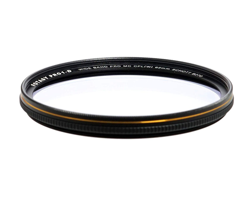 Fotasy 62mm Ultra Slim Circular Polarizing Filter PL Lens Filter, Nano Coatings MRC Multi Resistant Coating Oil Water Scratch Resistant, 18 Layers Multi-Coated 62 mm CPL Filter, Schott B270 Glass