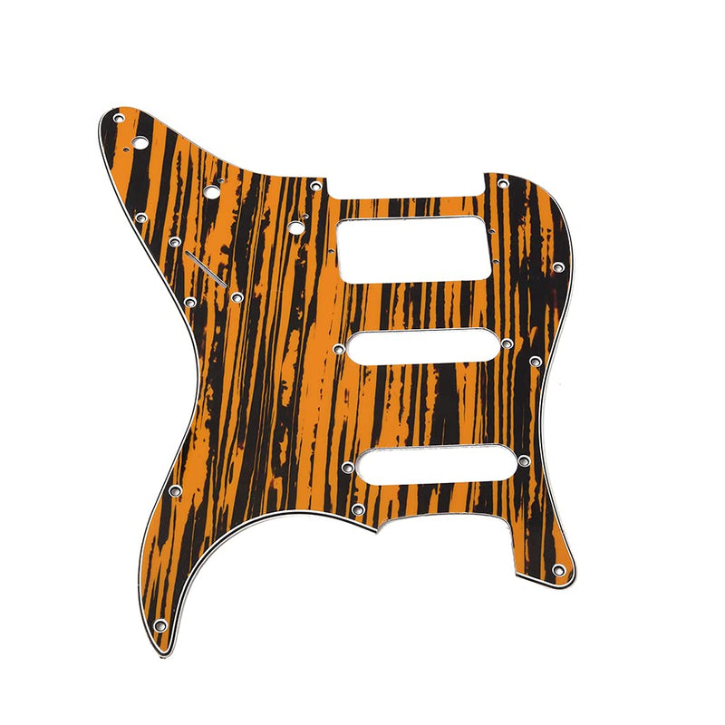 Alnicov 11 Hole Strat SSH Pickguard Guitar Scratch Plate for Standard Strat Modern Style Guitar Replacement,Wood Color