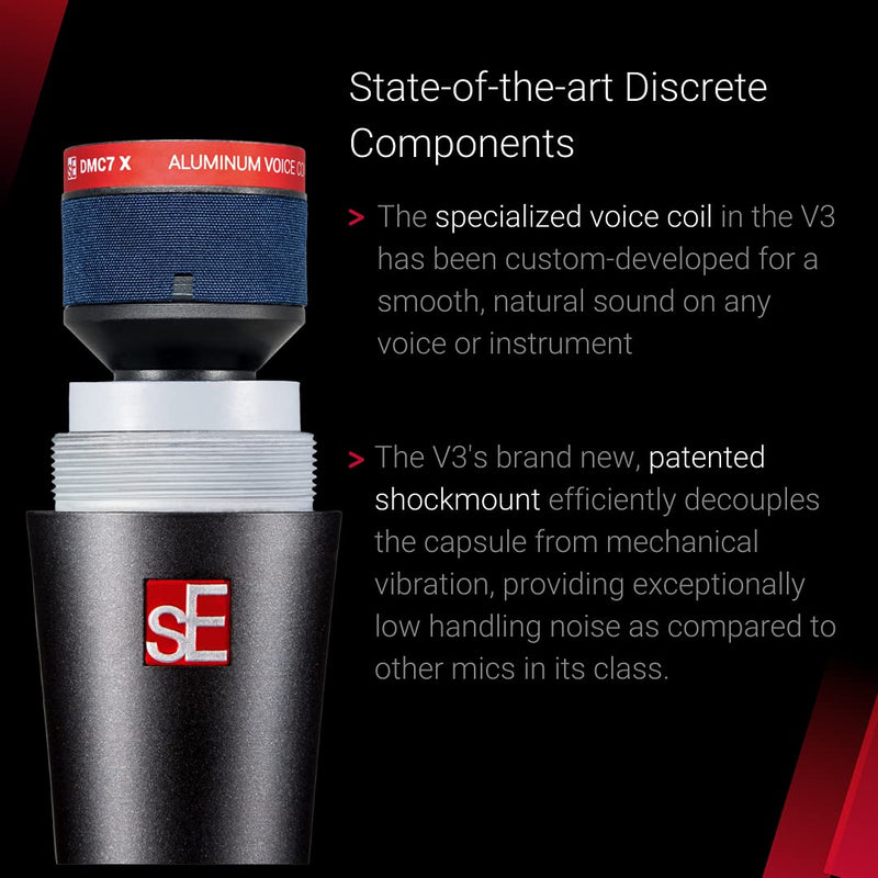sE Electronics - V3 All Purpose Handheld Microphone Cardioid V3 - Black