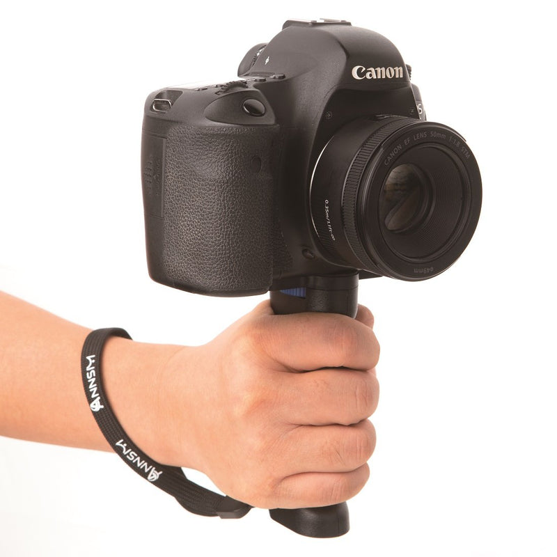 Annsm Camera Handheld Grip Handle Stabilizer with 1/4” Screw for DSLR SLR Cameras Canon Panasonic Sony Nikon Pentax and iPhone Samsung Smart Phone Gopro Hero etc