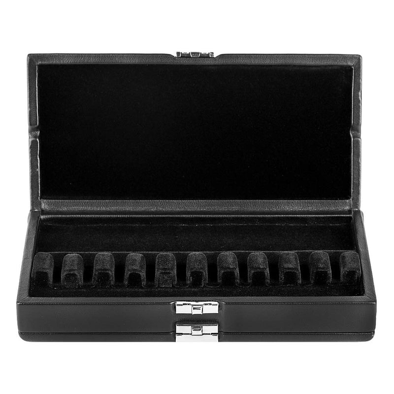 Oboe Reed Case Bassoon Reed Case Black PU Leather 2 Layers Reed Case for 19PCS Oboe Reeds & 10PCS Bassoon Reeds Protector