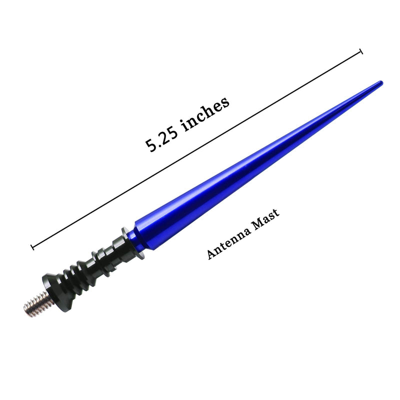 JAPower Replacement Antenna Compatible with Dodge Nitro 2007-2010 | 5.25 inches-Blue Blue