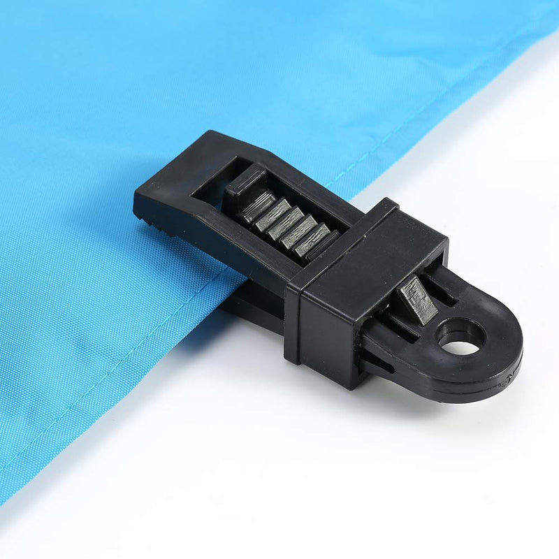 [AUSTRALIA] - Tarp Clips Clamps Set Small Clamp Tarp, 6pcs High Strength Plastic Tent Clip Set Windproof Awning Clamp Clips Jaw Tent Cam Tent Snaps PHeavy Duty Locking Tarp Clips For Outdoor Cam 