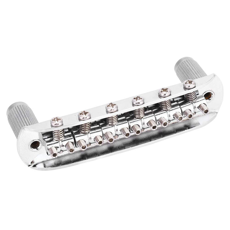 Nickel-plated Copper-zinc Alloy Tremolo Vibrato Tailpiece Bridge Set for Mustang Guitar Replacement Parts.