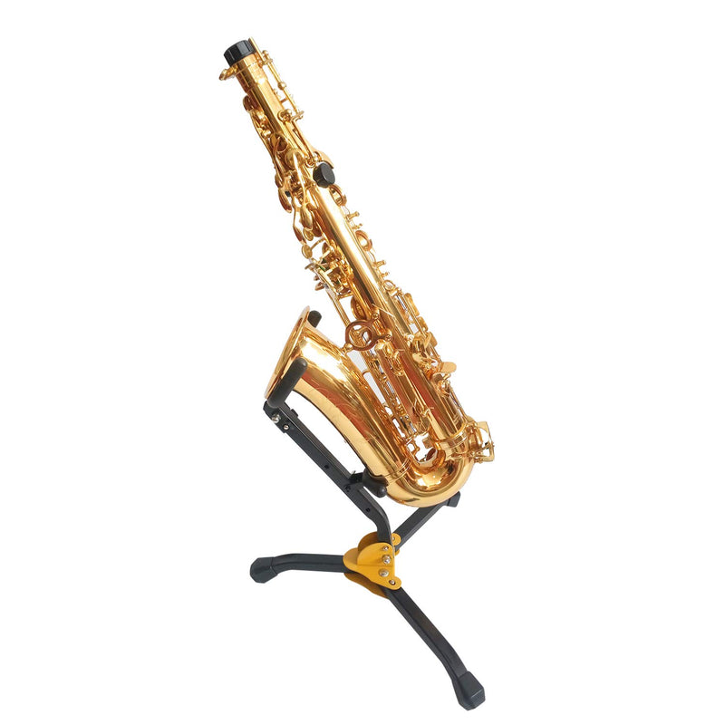 Alto Sax Stand - Foldable(12") & Adjustable - Triangle Base Design by KUWAN