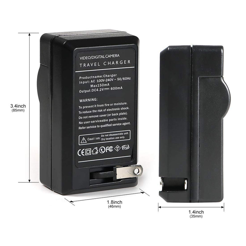 NP40 NP-40 Battery Charger for Casio Exilim EX-Z400, EX-FC100, EX-FC150, EX-P505, EX-P600, EX-P700, Zoom EX-Z100, EX-Z1000, EX-Z1050, EX-Z700, EX-Z750, EX-Z850, Replacement for BC-31L Charger