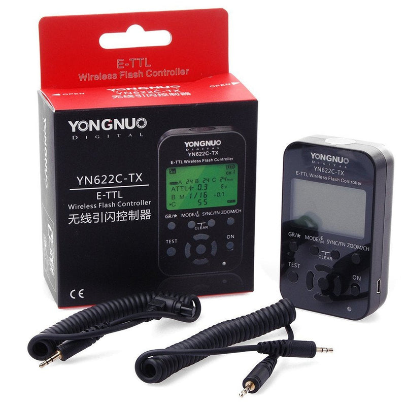 YONGNUO YN622C-TX YN622C TX 7-Channel E-TTL Wireless Flash Controller with LCD Interface for Canon DSLR/ YN622C/ YN622C II/ YN685