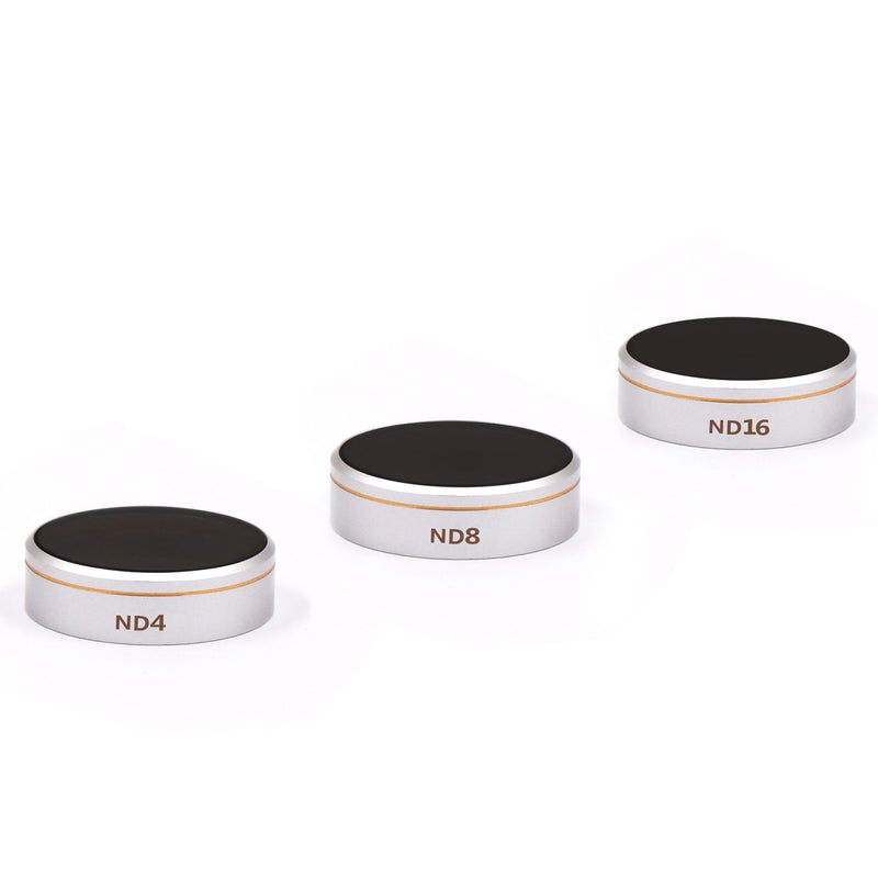LENSKINS 3 Pack ND4/ND8/ND16 Camera Lens Filter for DJI Phantom 4 Pro/Pro+/Advance, AGC Optics, Weather-Sealed, Multi-Resistant Coated Neutral Density Filter 3 Pack (ND4/ND8/ND16)