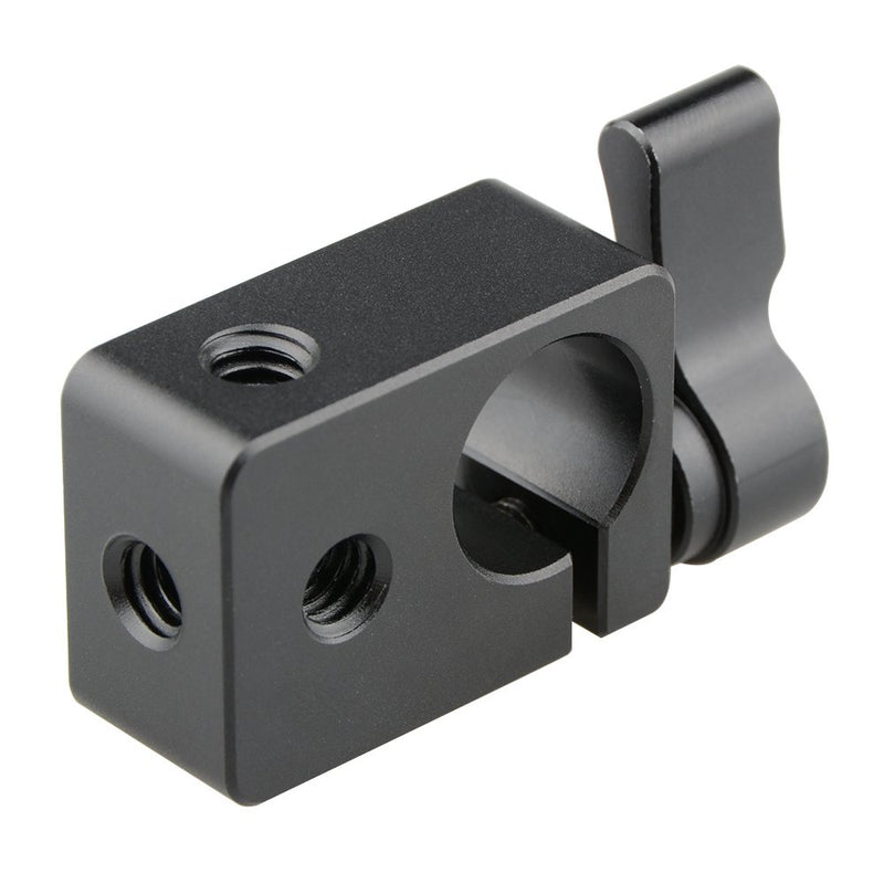 CAMVATE 15mm Single Rod Clamp for Camera DIY Accessories(Black)