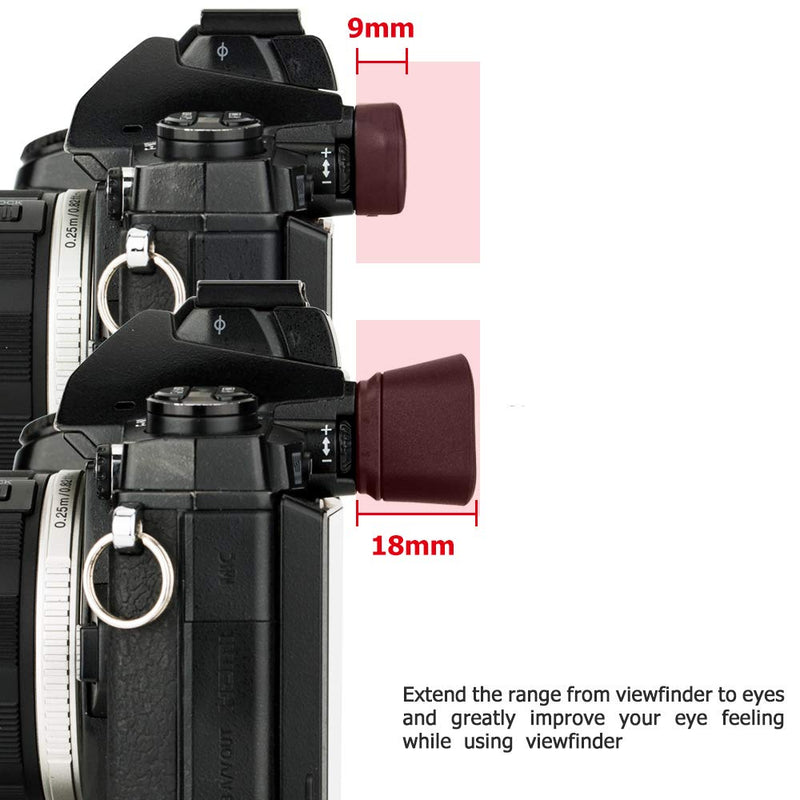 Soft Silicon Camera Viewfinder Eyecup Eyepiece Eyeshade for Olympus OM-D E-M1 Mark III & E-M1 Mark II & E-M1 Mirrorless Camera, Replaces Olympus EP-13 EP-12 Eye Cup for Olympus E-M1 & E-M1 Mark III II
