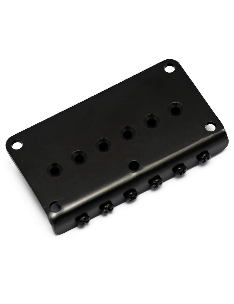 Metallor Guitar Bridge Saddles for Hardtail Strat Tele Electric Guitar Parts Replacement Black.