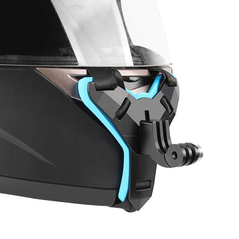 SHOOT Fixing Bracket Motorcycle Helmet Chin Holder Integrated Helmet Belt for GoPro Hero 10 9 8 7 Black Silver White 6 5 4/3+