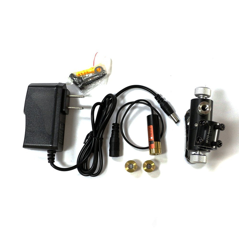 650nm 660nm Adjusted Red Laser Line Dot Cross Laser Diode Module 3V-5.5V 100mW Laser Dot/Line/Cross Module Focusable 13mmx42mm with US Power Adapter and Heatsink