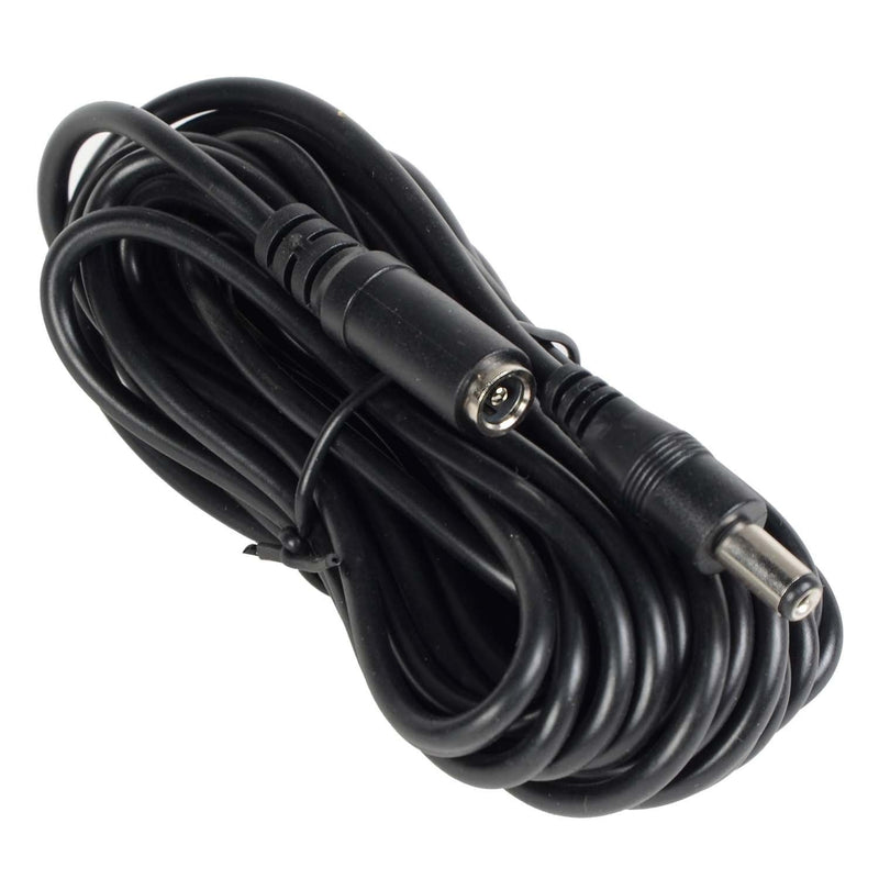 VideoSecu 15ft 12V DC Power Adapter Cable Pigtail Plug Extension Cord 2.1mm x 5.5mm for CCTV Surveillance Camera PC15 W1U