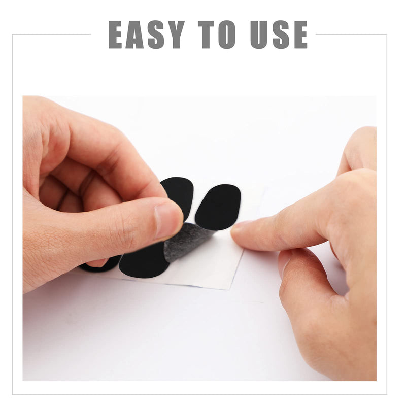 SAVITA 40 Pcs 0.8mm Thick Alto/Tenor Saxophone Mouthpiece Pads Rubber Mouthpiece Cushions Strong Adhesive Mouthpiece Patches for Beginners, Musicians, Saxophones, Hautbois and Clarinets(Black)