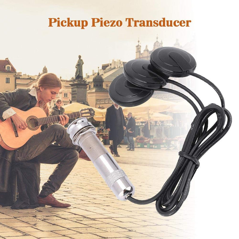 Dilwe Guitar Pickup, Piezo Pickup Transducer for Acoustic Guitar Ukulele Mandolin Instruments