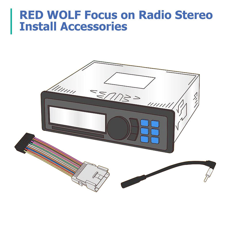 RED WOLF Car Radio Install Wire Harness Compatible with 1989-2002 Mazda 626/Miata/MX3/Protege/MPV/Millinia Stereo Plug Connector Fit Mazda 1986-2002