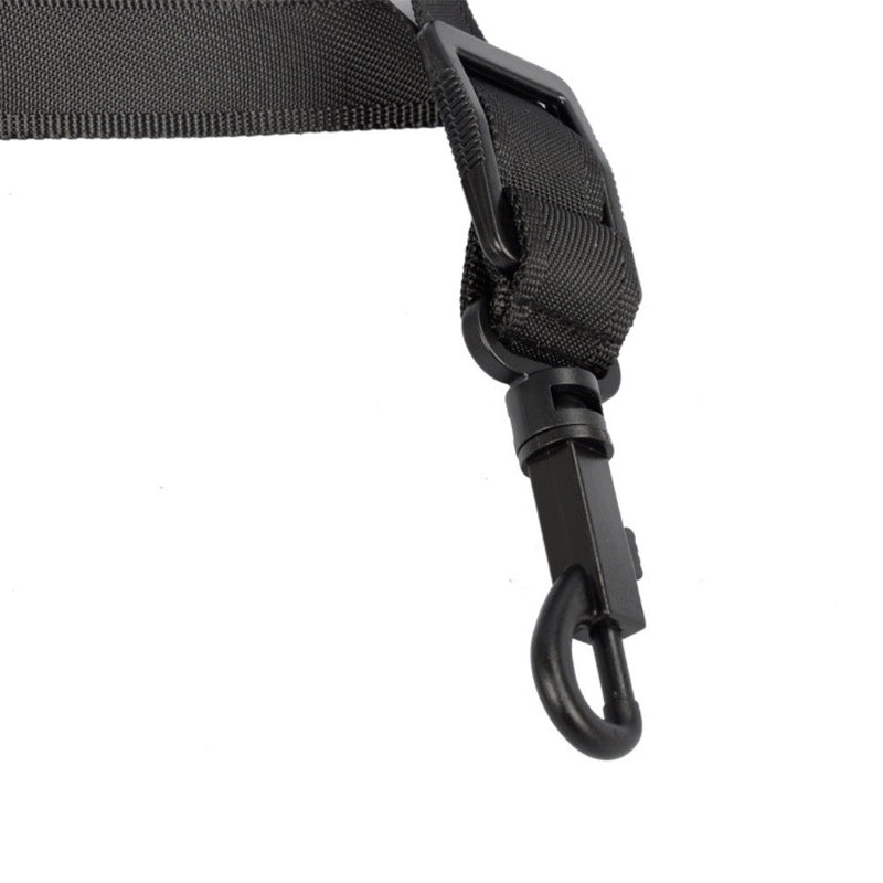 EaseIcon Luxury Fashion Flannelette Sax Neck Strap [Extra Comfortable Design] Adjustable Hook Harness Belt - Ideal for Alto, Tenor, Baritone, Soprano Saxophones (Black) Black