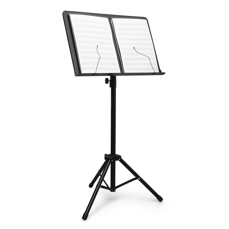 ILENAR 4-Sided Music Sheet Holder - Holds 6 Music Sheets - Complete with Music Book Clip
