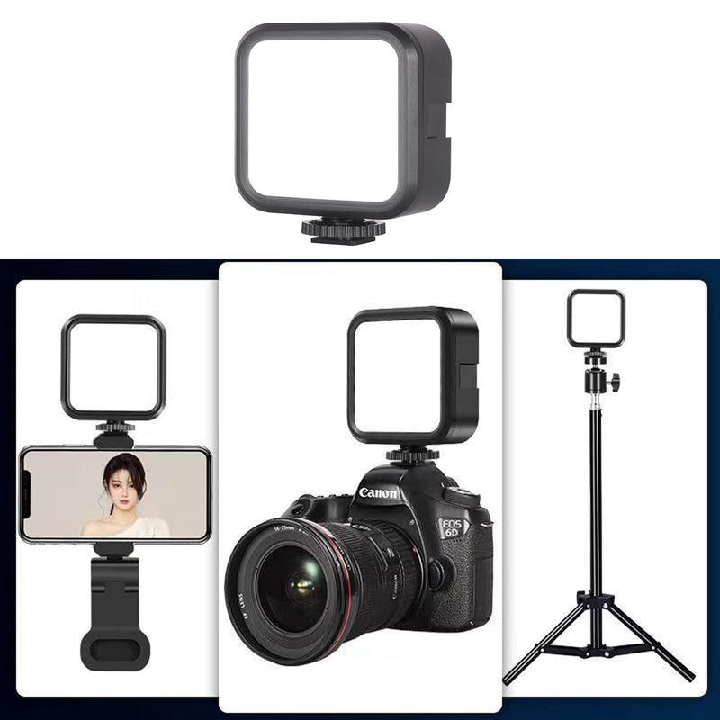 62LEDS Rechargeable Selfie Light, 7 Brightness Levels Phone Ring Light Mini Portable Clip on Fill Lights for iPhone, Cell Phone, Laptop, TikTok, Selfie, Video Conference, Camera.