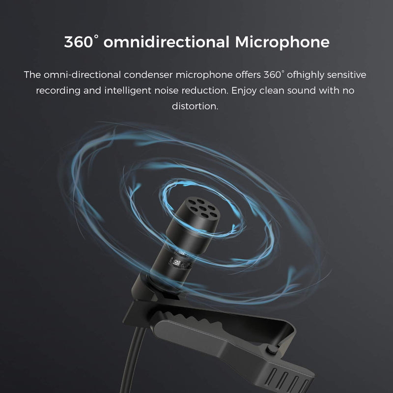 MIRFAK Microphone for Use with DSLR, Camcorder, Mobile Phone, PC, and Audio Recorders MC1