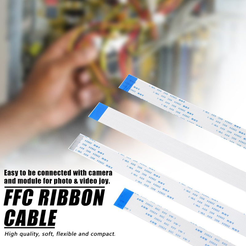 3pcs/Set 15 Pin 30cm 50cm 100cm FFC Ribbon Flexible Flat Cable for Raspberry Pi Module Camera