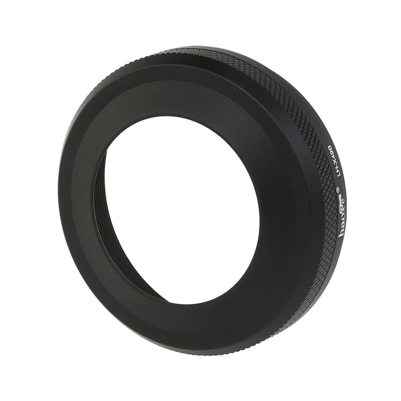 Haoge LH-X49B 2in1 All Metal Ultra-Thin Lens Hood with Adapter Ring Set for Fuji Fujifilm FinePix X70 X100 X100S X100T X100F Camera Black Replaces Fujifilm LH-X100 AR-X100 LH-X70 for X70 X100 X100S X100T X100F