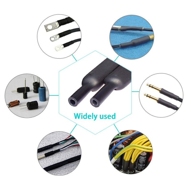 Purple-fox 3:1 Heat Shrink Tubing Adhesive-Lined Heat Shrinkable Tube Waterproof Insulation Sealing DIY (Dia 1” (25.4mm))
