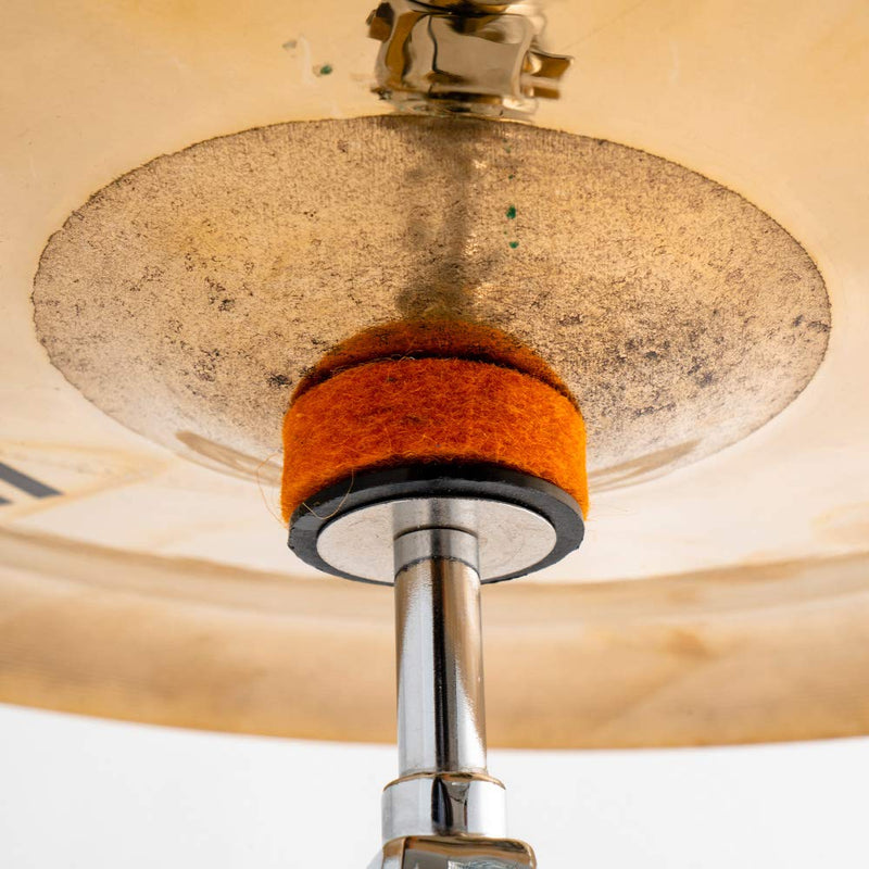 [AUSTRALIA] - Stage Rocker Orange Wool Cymbal Felts, 12pcs - pack, SRFTOG-12 