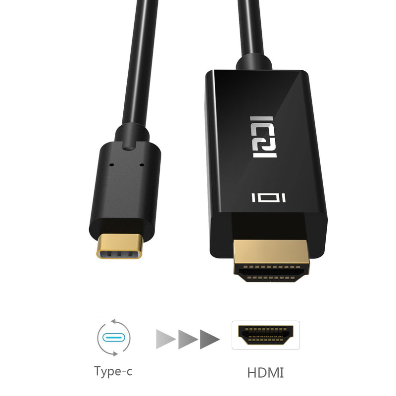 USB C to HDMI Male Cable, ICZI 4K 60Hz Thunderbolt 3 to HDMI Adapter