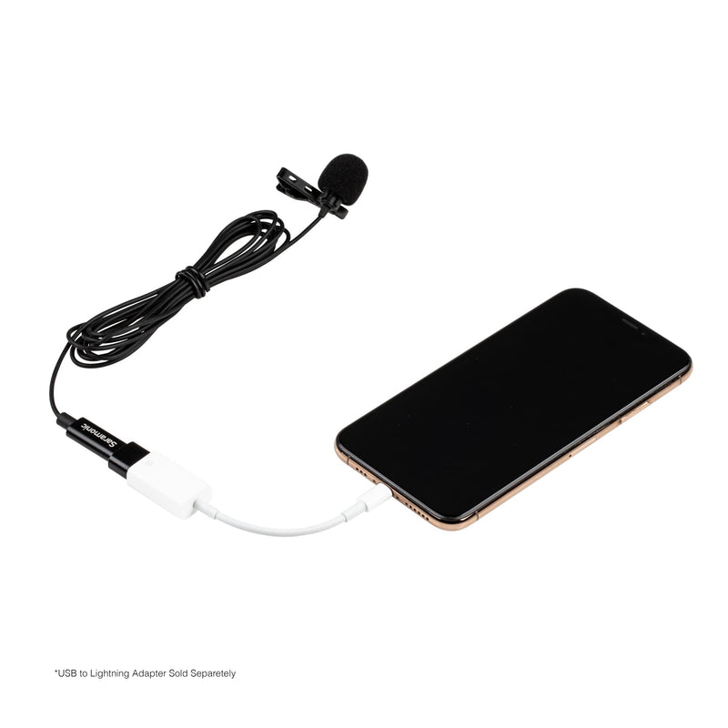 Saramonic Professional Lavalier Microphone for Android and iOS Devices with USB-C and Computers with USB or USB-C for Vlogging, Interviews, YouTube, TikTok, Streaming (LAVMICRO-U), 6.6 Feet