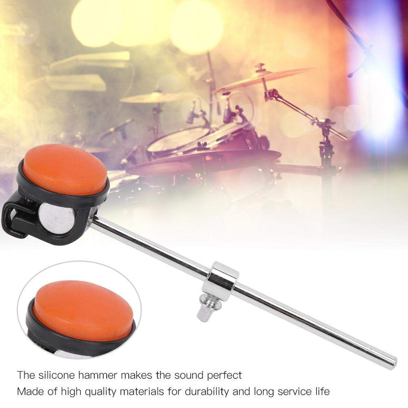 Beater Hammer Drum Bass Drum Beater Kick Drum Foot Pedal Beater Stainless Steel Shaft Silicone Head Accessory