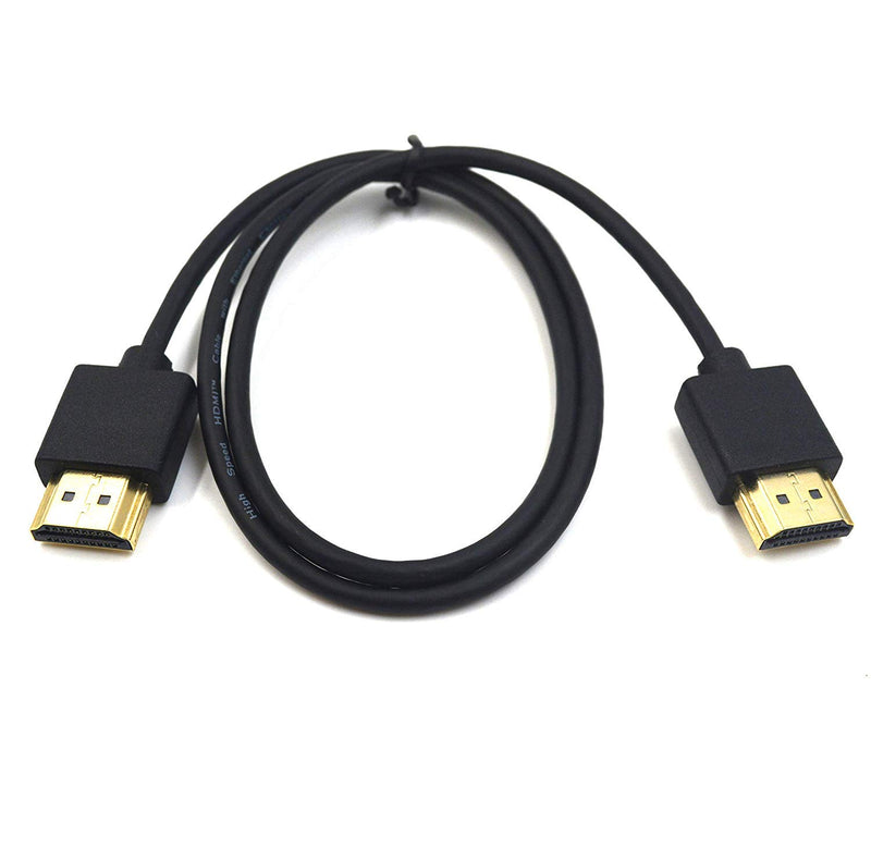 Duttek HDMI to HDMI Cable, Extreme Thin HDMI Male to Male Extender Cable for 3D and 4K Ultra HD TV Stick HDMI 2.0 Cord Extension Converter(HDMI Extender) (60cm/2 feet) 60cm/2 feet