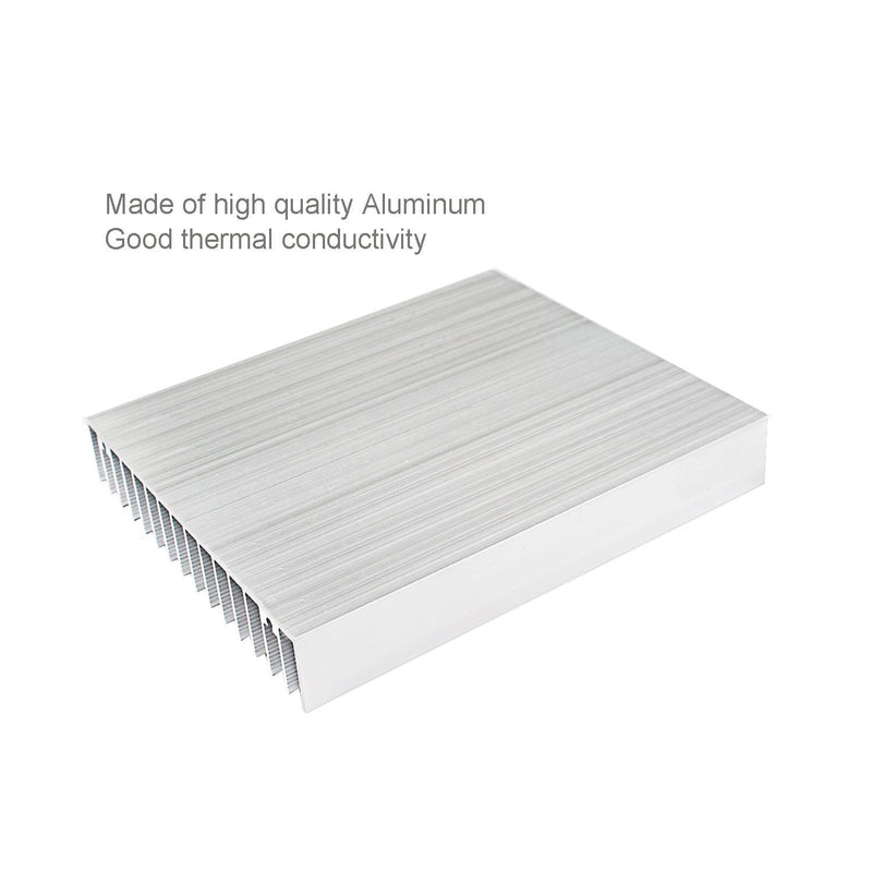 Aluminum Heat Sink Heatsink Module Cooler Fin for High Power Transistor Semiconductor Devices with 16 Pieces fins 120mmx 100mm x 18mm (1 Piece) 1 Piece
