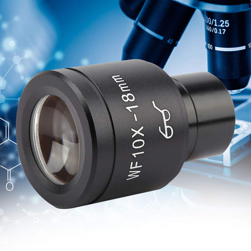 Eyepiece, WF10X/18mm Microscope Eyepiece Lens Biological Microscope Wide Angle Hight Eyepiont Eyepiece Lens for Biological Microscopy