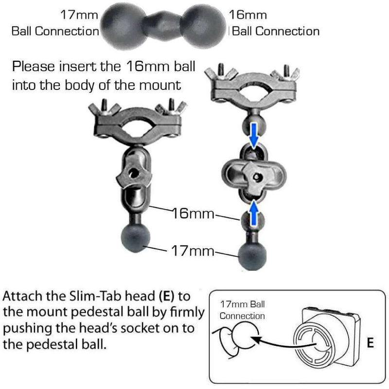 AccessoryBasics Universal Car Rear View Mirror Radar Detector Adhesive tab Mount for Radenso SP Pro Valentine One Whistler CR 65 70 75 80 85 90 XTR 130 RX Meter Cobra XRS ESR SPX ESD Radar Detector