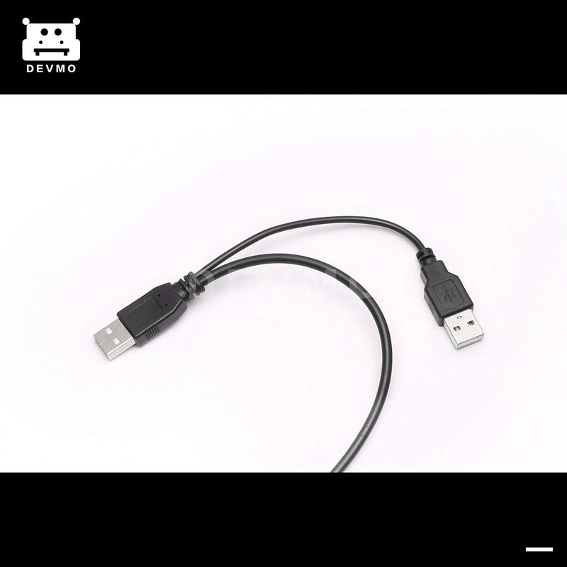 DEVMO Hard Disk Drive 7+15 Pin SATA to USB 2.0 External Converter Adapter Cable 2.5" inch SSD HDD Laptop