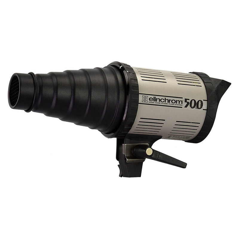 Fotodiox Snoot Kit with 20 Degree Grid and 5 Gel Filters Compatible with Elinchrom Mount Studio Flash and LED Lights