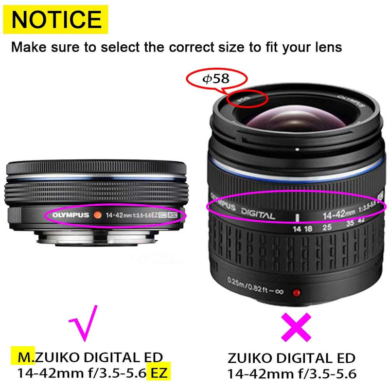 ULBTER 37mm Lens Cap Lens Cover for Olympus OM-D E-M10 Mark III II E-PL9 E-PL8 E-PL7 E-PL6 E-PL3 E-PL2,Olympus M.ZUIKO 14-42mm 1:3.5-5.6 Lens Cap-3 Pack