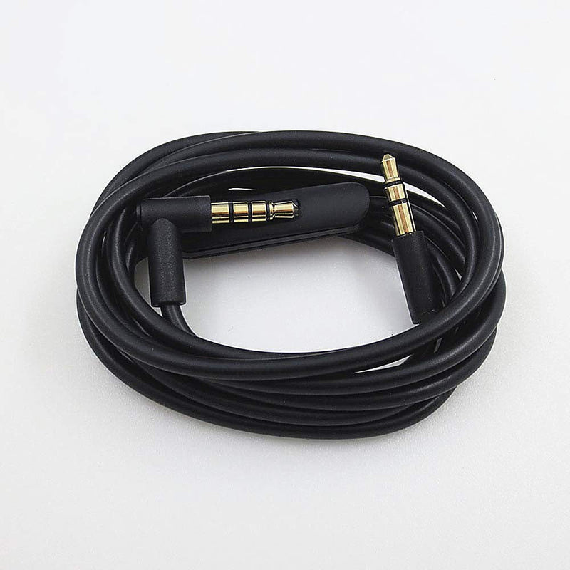 Replacement Audio Cable Cord Wire,Compatible with Beats Headphones Studio Solo Pro Detox Wireless Mixr Executive Pill with in Line Mic and Control (Black)