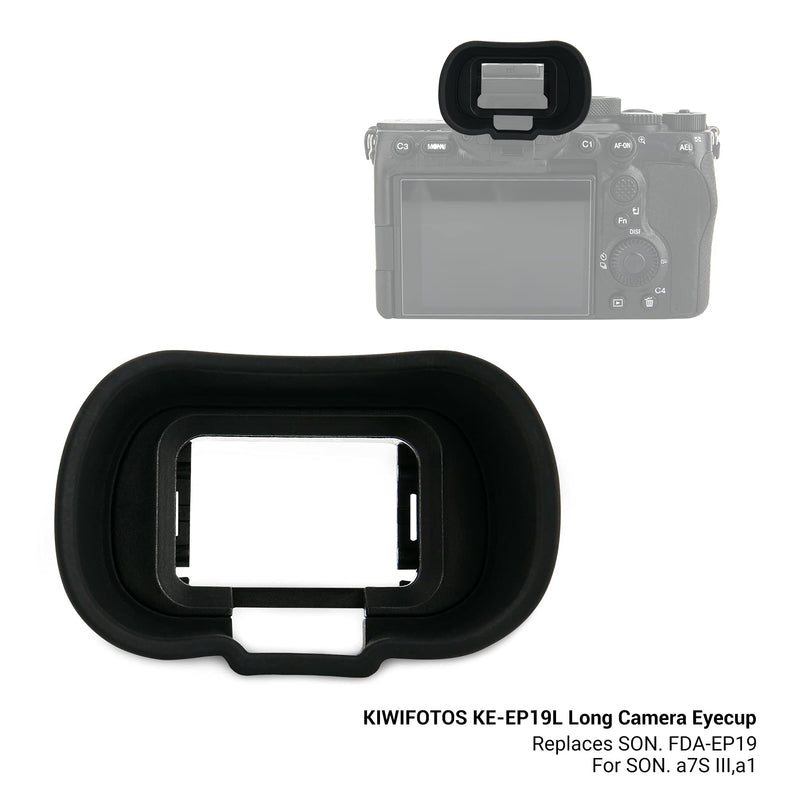 Kiwifotos Soft Long FDA-EP19 Viewfinder Eyecup Eye Cup Eyepiece for Sony A7IV A7 IV A7M4 A7S III A7SIII A7S3 A1 Alpha 1 Camera Sony FDA-EP19 Replacement