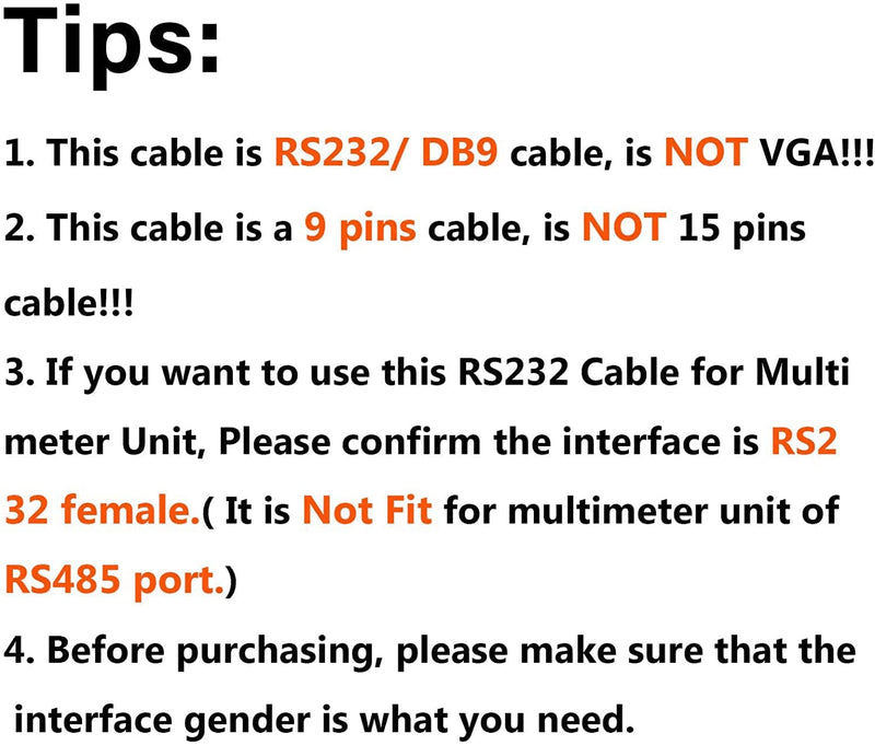 CableCreation [2-Pack] USB to RS232 Adapter with PL2303 Chip 3.3 FT, USB 2.0 to RS232 Female DB9 Serial Converter Cable for Cashier Register, Modem, Scanner, Digital Cameras, CNC, 1M Black 3.3FT / 1M PL2303 Chipset - 2 Pack