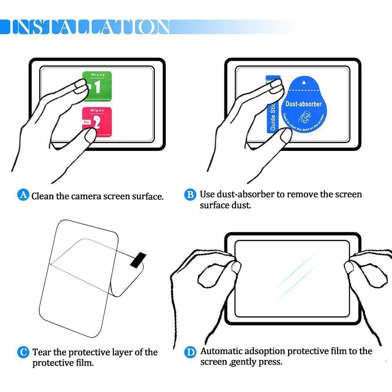 Poyiccot for Canon EOS R6 Screen Protector Tempered Glass, 2Pack 9H HD Scratch Resistant Camera Protective Film Tempered Glass Screen Protector for Canon EOS R6 Digital Camera