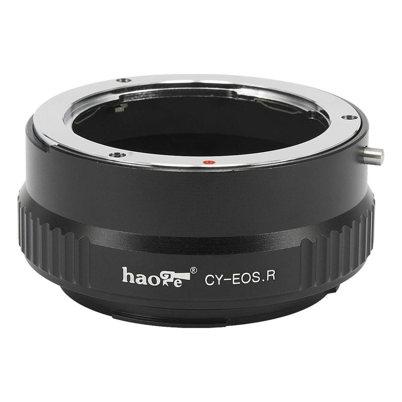 Haoge Manual Lens Mount Adapter for Contax Yashica C/Y CY Lens to Canon RF Mount Camera Such as Canon EOS R