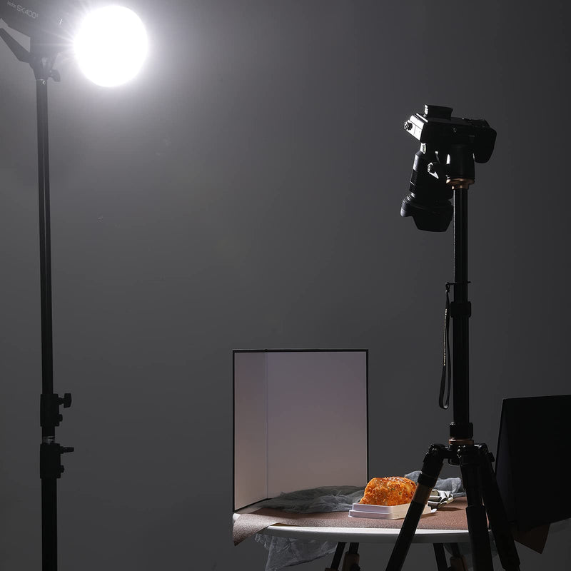Soonpho 2 pcs Light Reflector Photography Cardboard, 12" x 8"/30 x 20cm Studio Folding Light Diffuser Board for Still Life, Product and Food Photo Shooting -Silver/Gold/White/Black