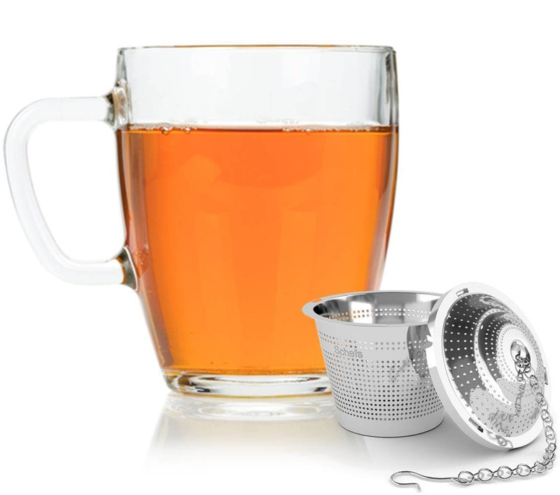 Schefs 11 Premium Infuser-Stainless Steel-Single Cup-Perfect Strainer for Loose Leaf Tea, Small