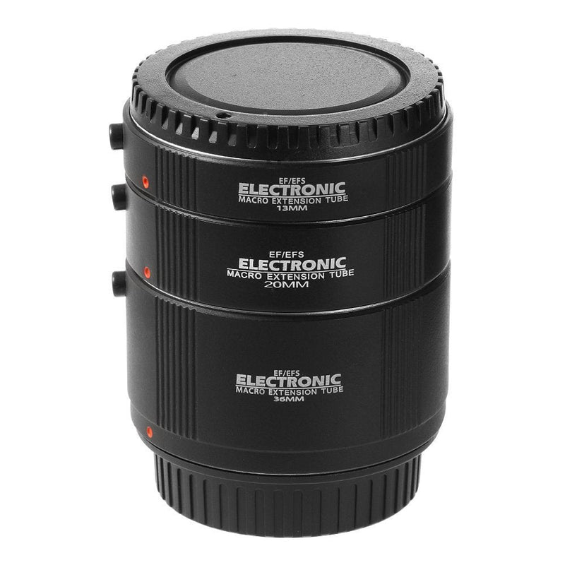 [AUSTRALIA] - FocusFoto Electronic Macro AF Auto Focus Automatic Extension Tube (13mm & 20mm & 36mm) Set DG for Canon EOSEF EF-S Mount Lens DSLR Camera 7D Mark II, 5D III IV, 1300D, 760D, 750D, 700D, 80D, 77D etc. 