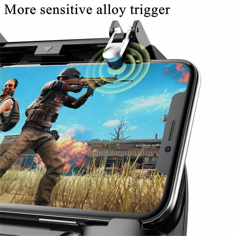 [AUSTRALIA] - COOBILE Mobile Game Controller for PUBG Mobile Controller L1R1 Mobile Game Trigger Joystick Gamepad for iOS & Android Phone(W10 update) W10 update 